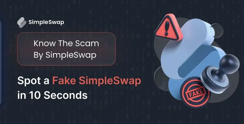 Verificar el sitio real de SimpleSwap — portada de SimpleSwap Know Scam